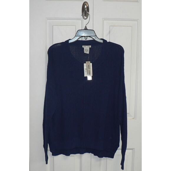 Sweet Romeo Women's Seed Stitch Pullover Sweater in Navy Medium $25 - Picture 3 of 6